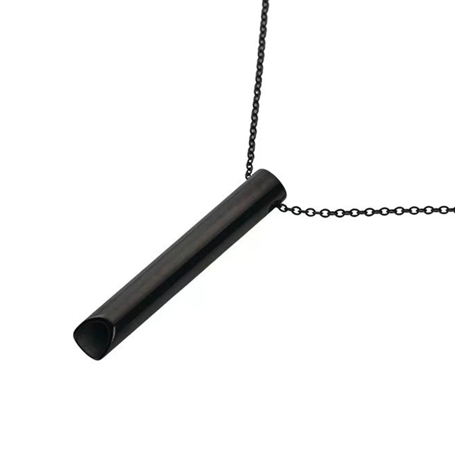 Stainless Steel Breathing Necklace – Breathwork & Anti-Smoking Mindfulness Tool