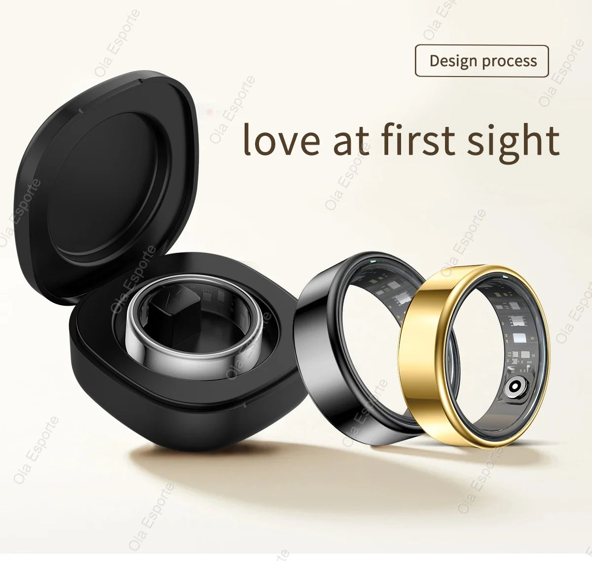 2025 New Xiaomi Smart Ring – Heart Rate & Blood Oxygen Monitor, IP68 & 5ATM Waterproof, Multi-Sport Mode