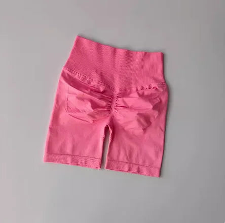 High-Waist Women’s Yoga Shorts – Push-Up, Quick-Dry Tummy Control Gym & Running Shorts