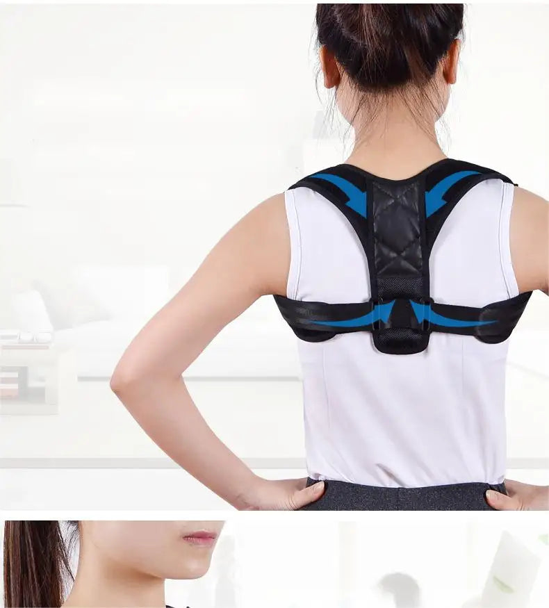 Adjustable Back Posture Correction Belt – Unisex Hunchback & Sitting Support Brace