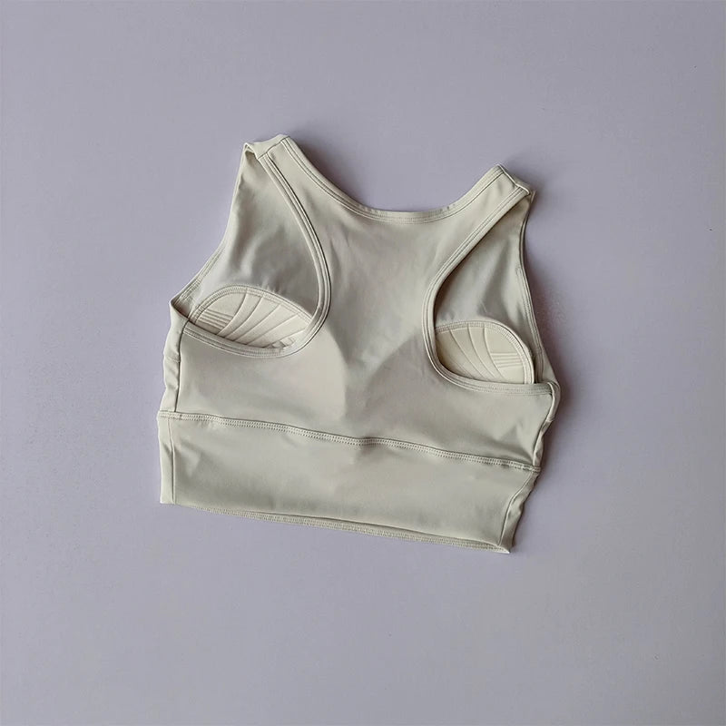 All-in-One Shock-Proof Full-Cup Sports Vest – Breathable Yoga & Gym Fitness Bra