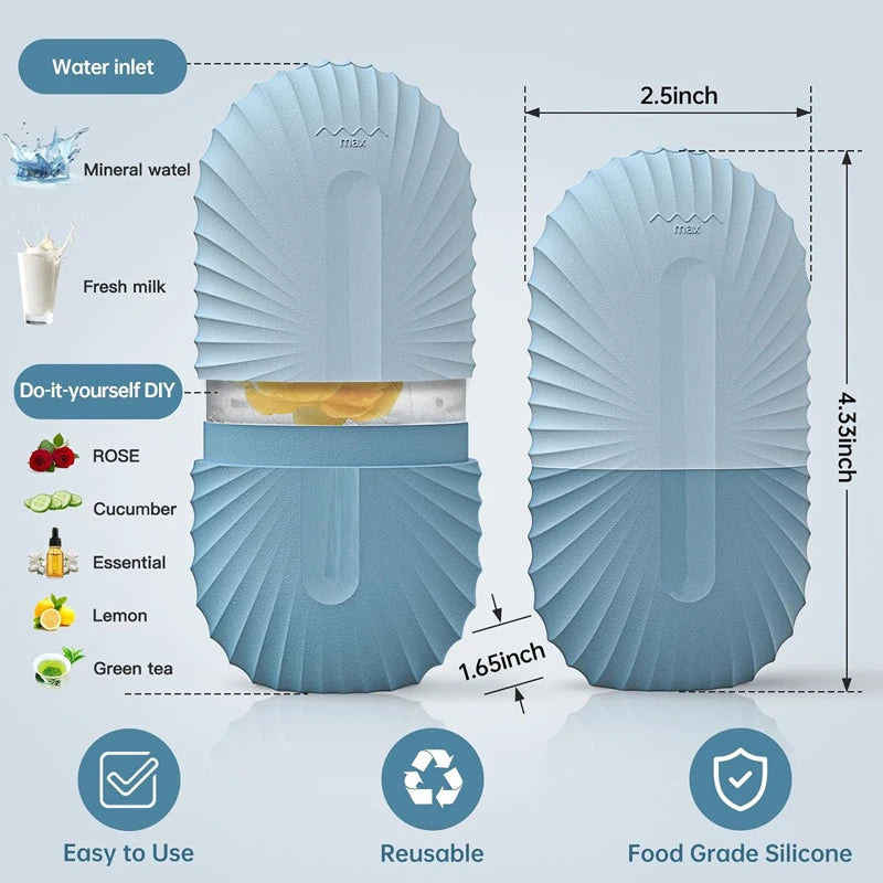Ice Facial Roller & Globe Balls – Skin Lifting and Contouring Tool for Face Treatment