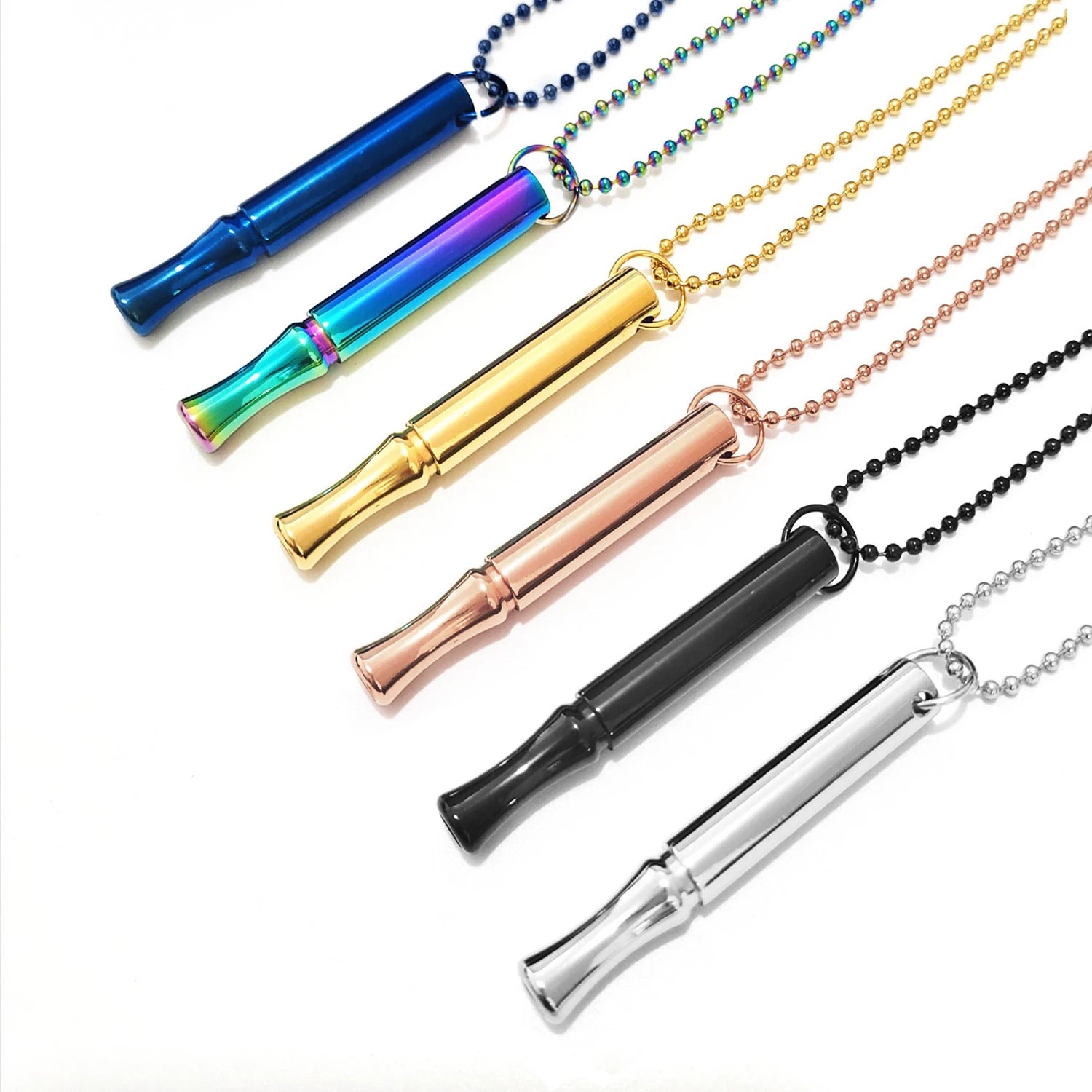 Mindfulness Breathing Necklace – Anxiety & Stress Relief Tool with Chain