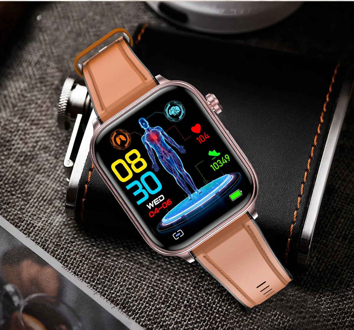 2025 ECG+PPG Smart Watch – Blood Pressure, Lipid, Uric Acid & Menstrual Health Tracker for Women