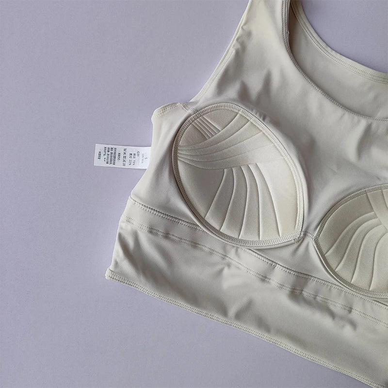 All-in-One Shock-Proof Full-Cup Sports Vest – Breathable Yoga & Gym Fitness Bra