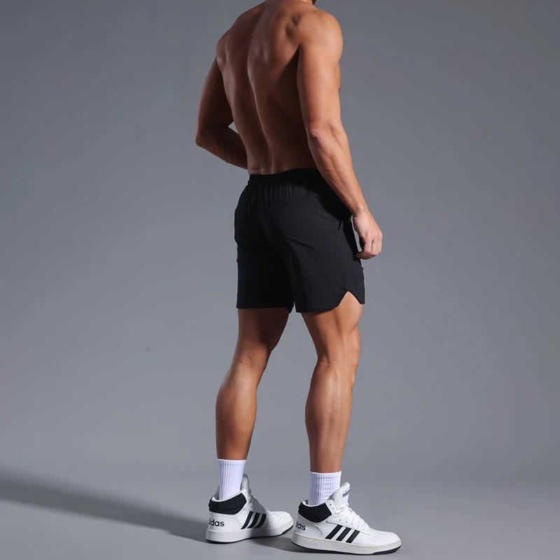Men’s Quick-Dry Running Shorts – Elastic Workout Training Gym Shorts for Summer