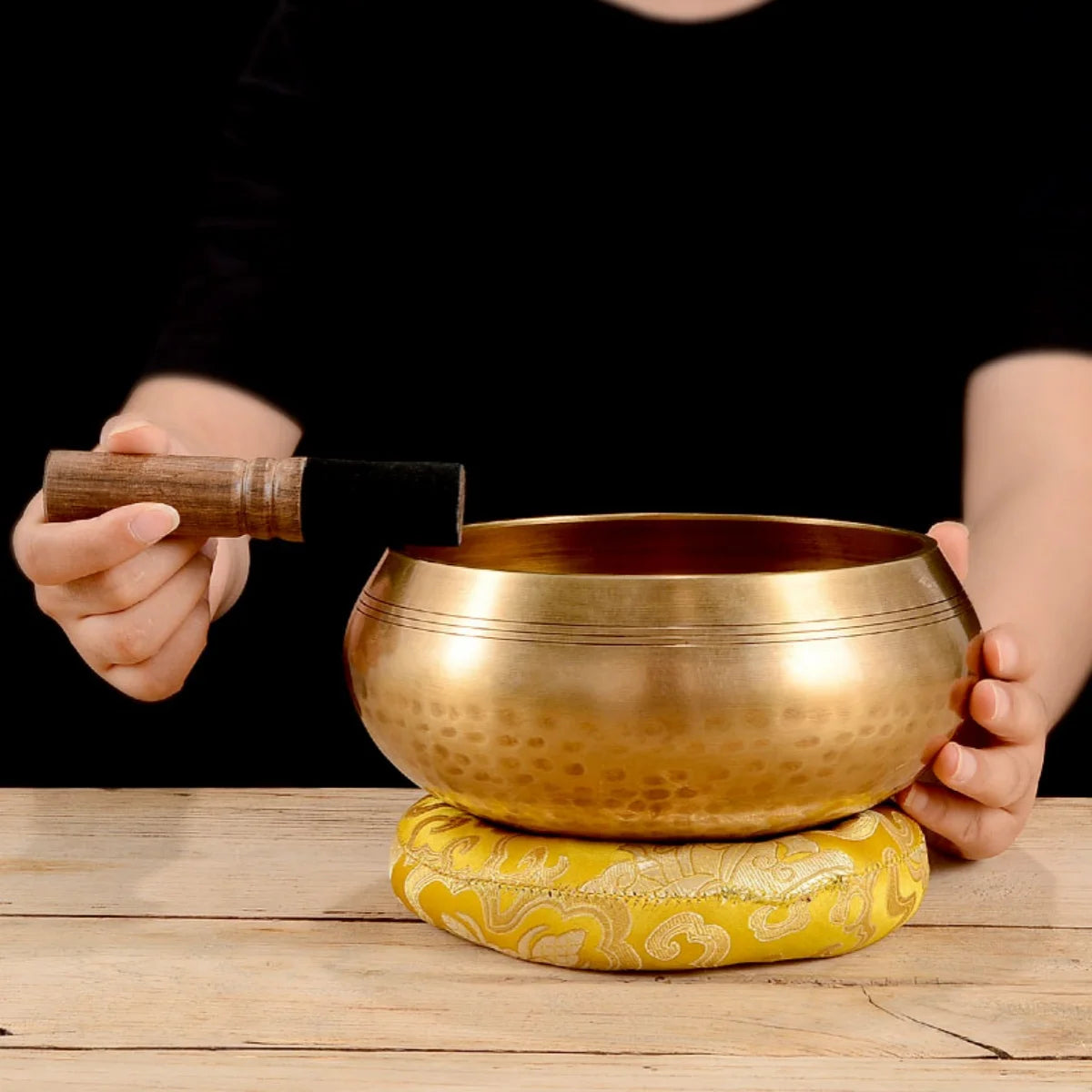 Tibetan Singing Bowl Set – 6 Size Options for Meditation, Yoga & Stress Relief