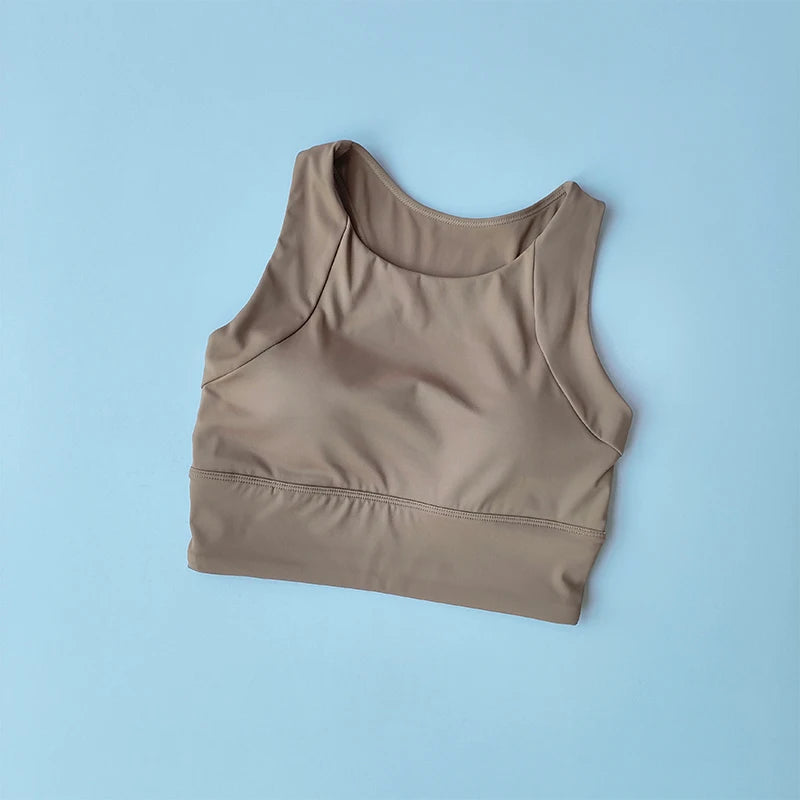 All-in-One Shock-Proof Full-Cup Sports Vest – Breathable Yoga & Gym Fitness Bra