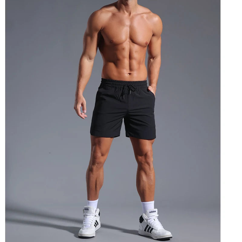 Men’s Quick-Dry Running Shorts – Elastic Workout Training Gym Shorts for Summer
