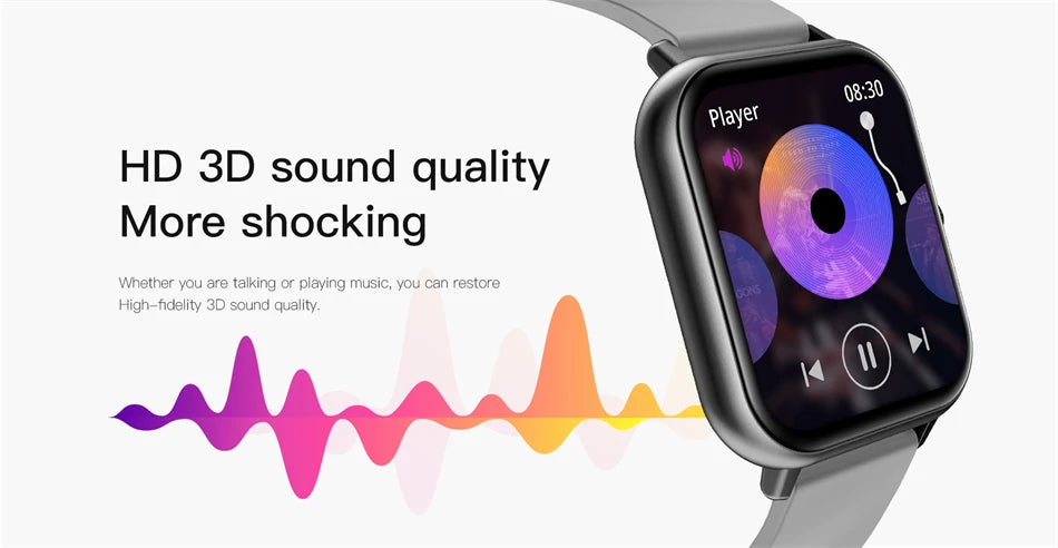 2025 Xiaomi Smart Watch – Bluetooth Call, Heart Rate Monitor, IP68 Waterproof Fitness Tracker for Men & Women (iOS & Android)