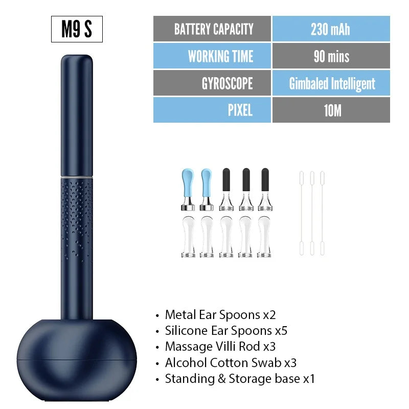 Bebird R1+ R3 T15 M9S Smart Visual Ear Cleaner with 3.5mm Camera – Ear Wax Remover Kit