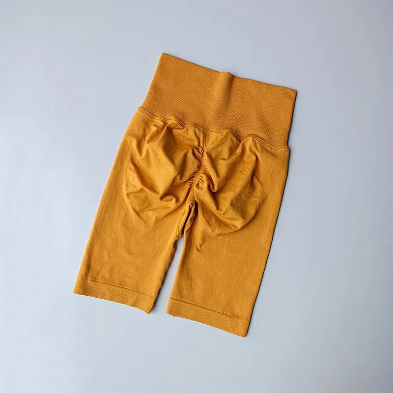 High-Waist Women’s Yoga Shorts – Push-Up, Quick-Dry Tummy Control Gym & Running Shorts