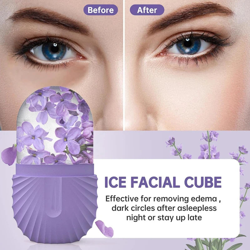 Ice Facial Roller & Globe Balls – Skin Lifting and Contouring Tool for Face Treatment