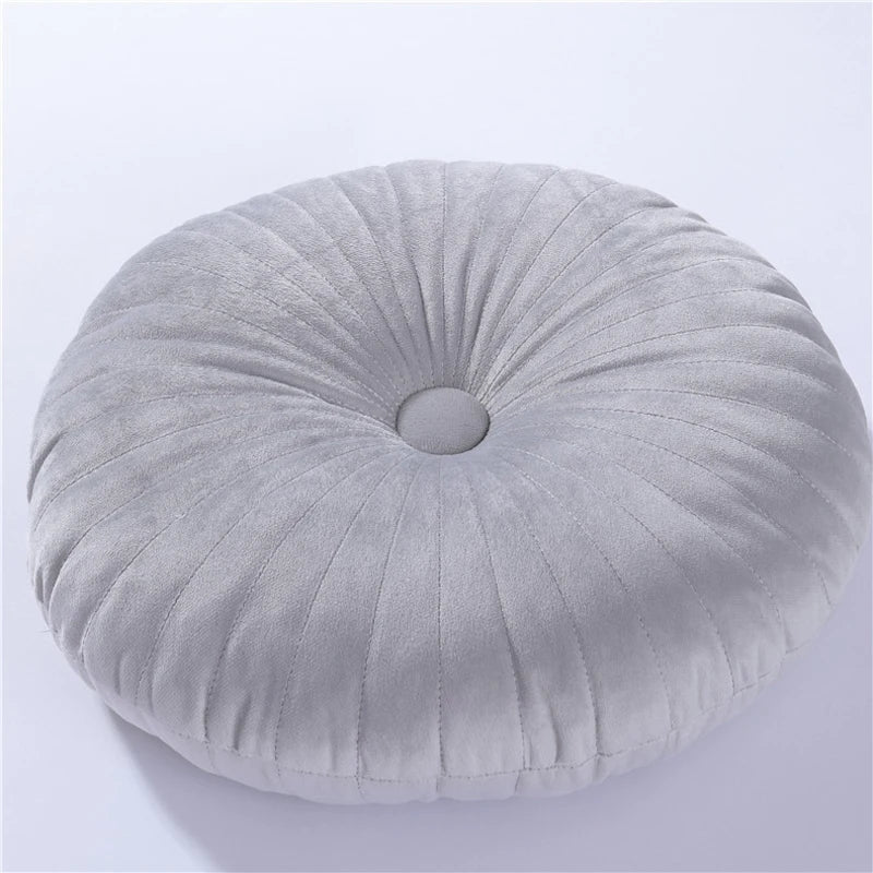 Round Tatami Floor Cushion – Soft Pouf Throw Pillow for Sofa, Bed & Chair (35×35cm)
