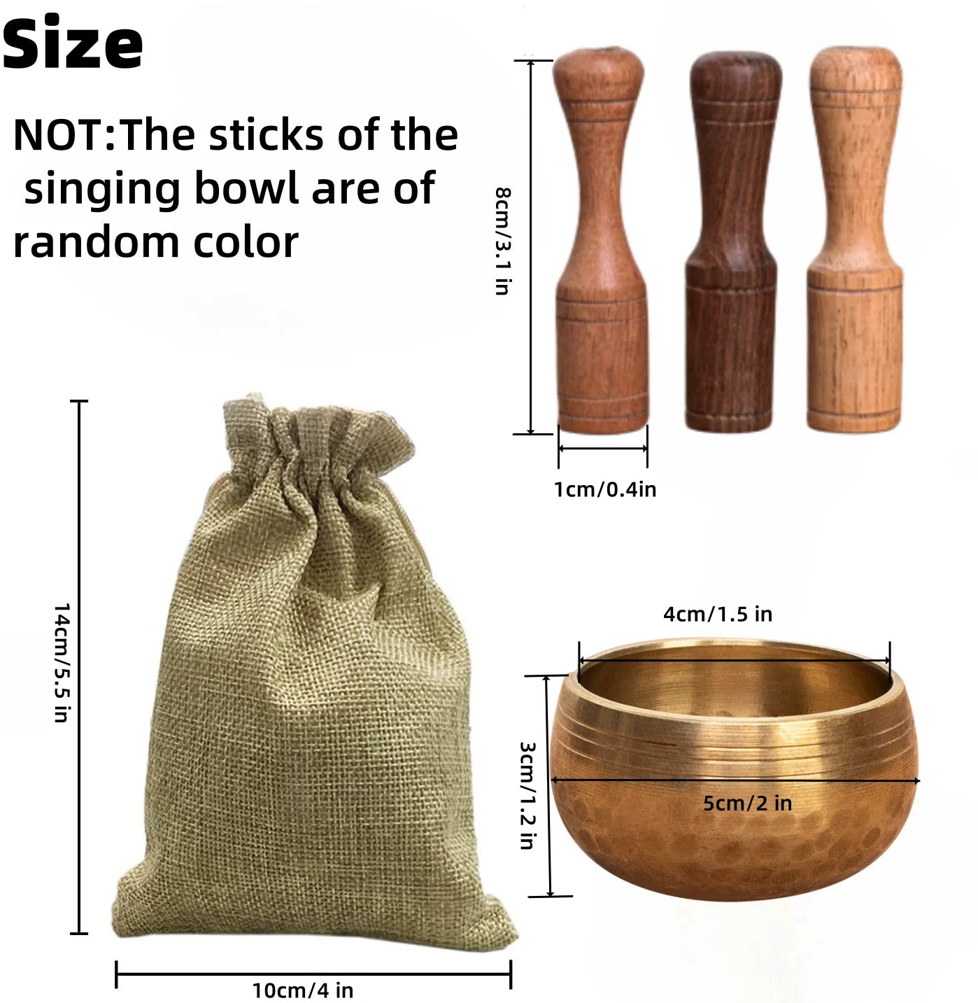 Miwayer Mini Tibetan Singing Bowl – Handmade Nepal Buddha Thumb Bowl for Meditation & Stress Relief