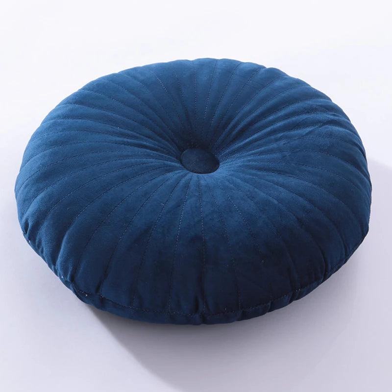 Round Tatami Floor Cushion – Soft Pouf Throw Pillow for Sofa, Bed & Chair (35×35cm)