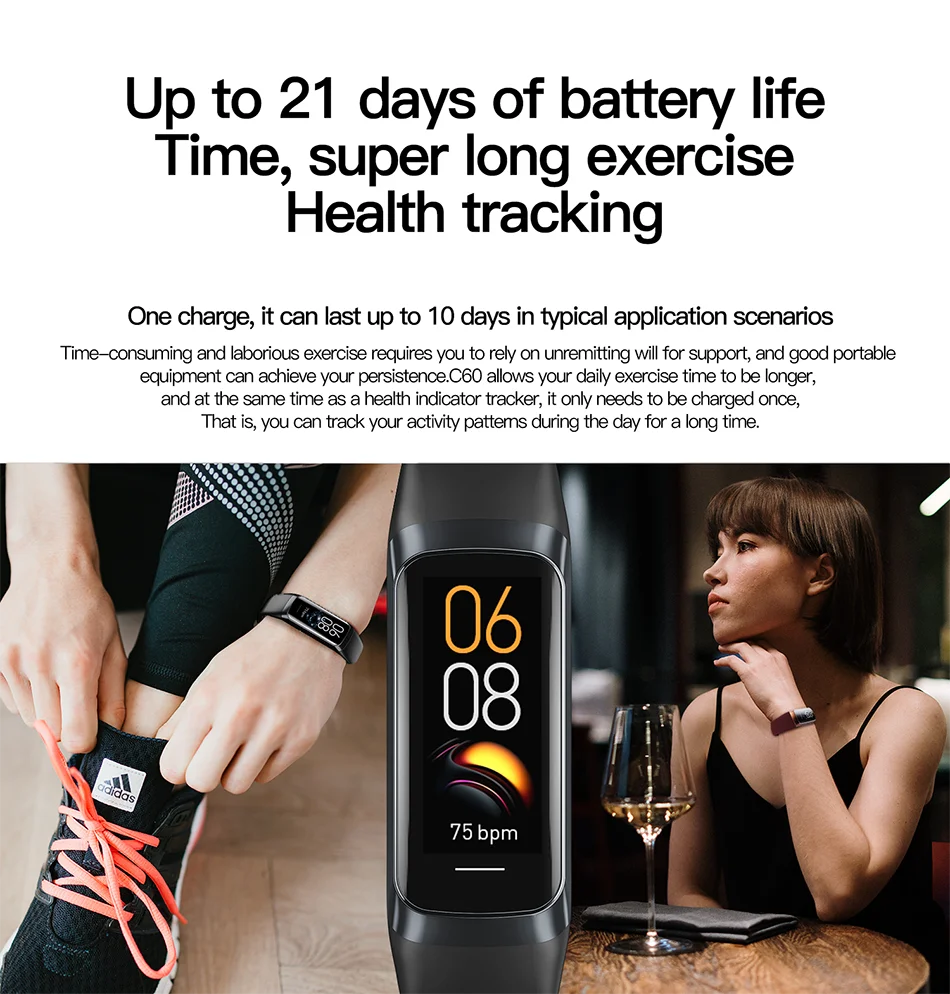 Unisex Smart Ring – Multi-Sport Mode, Pedometer, Remote Camera Control & Long Battery Life