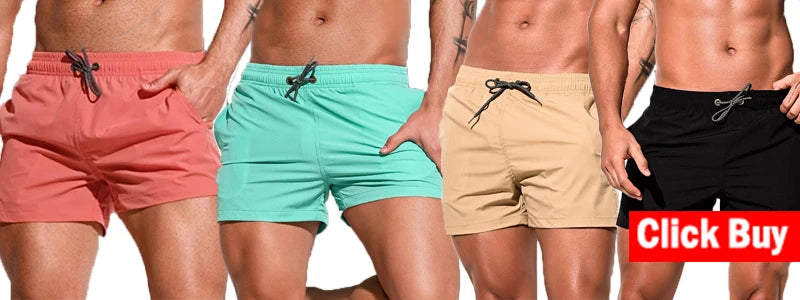 Men’s Quick-Dry Running Shorts – Elastic Workout Training Gym Shorts for Summer