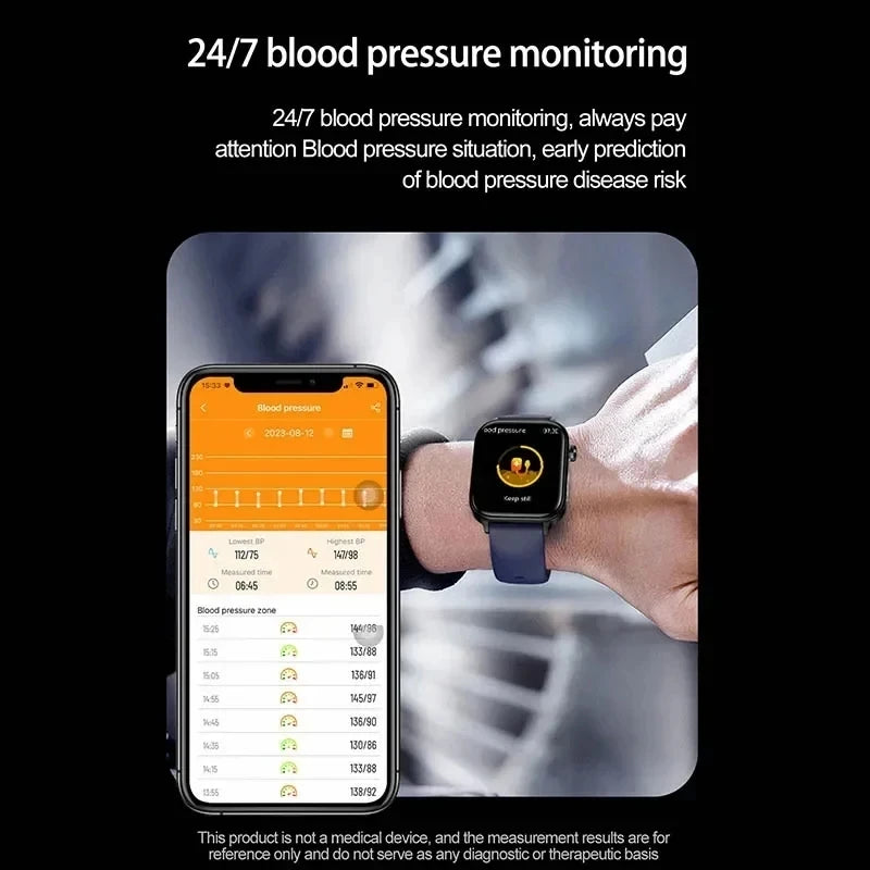 2025 ECG+PPG Smart Watch – Blood Pressure, Lipid, Uric Acid & Menstrual Health Tracker for Women