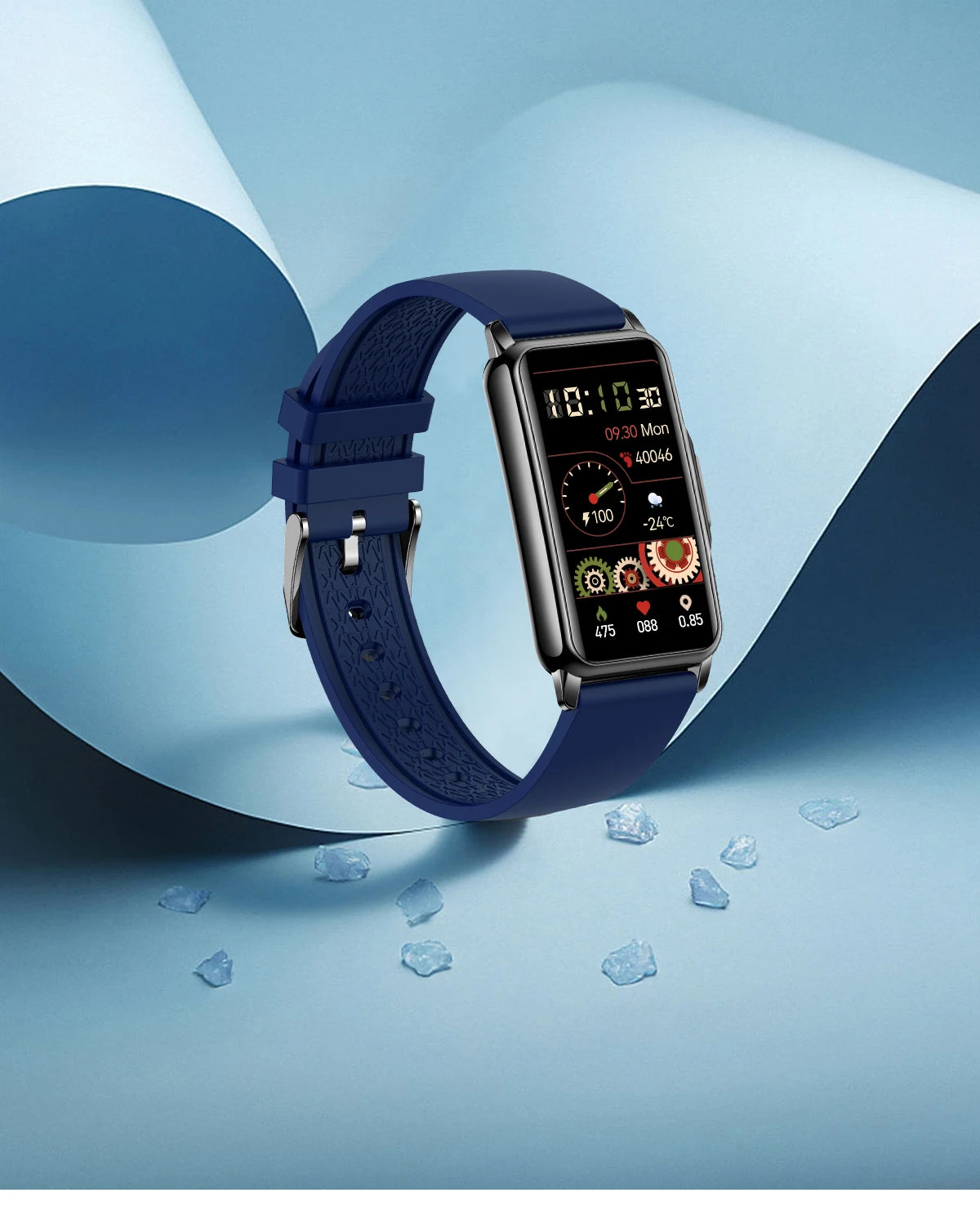 Unisex Smart Bracelet for Android & iOS – Heart Rate, Blood Oxygen Monitor, Waterproof Sport Smartwatch with Gift