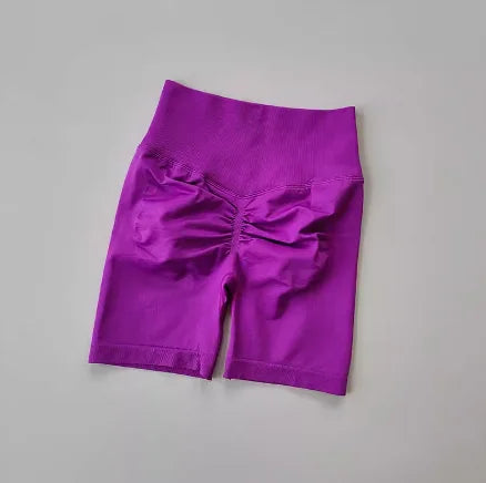 High-Waist Women’s Yoga Shorts – Push-Up, Quick-Dry Tummy Control Gym & Running Shorts