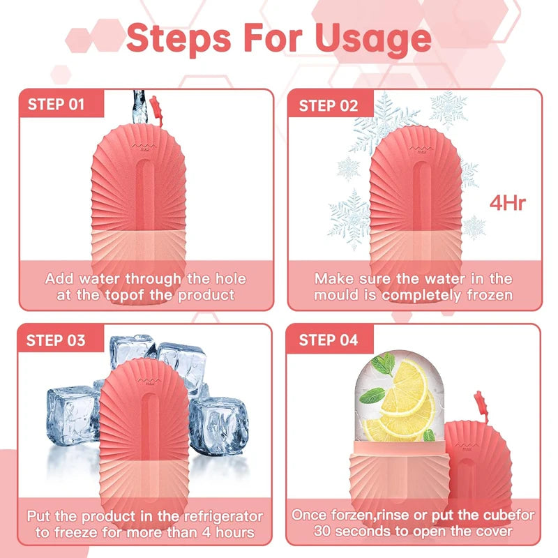 Ice Facial Roller & Globe Balls – Skin Lifting and Contouring Tool for Face Treatment