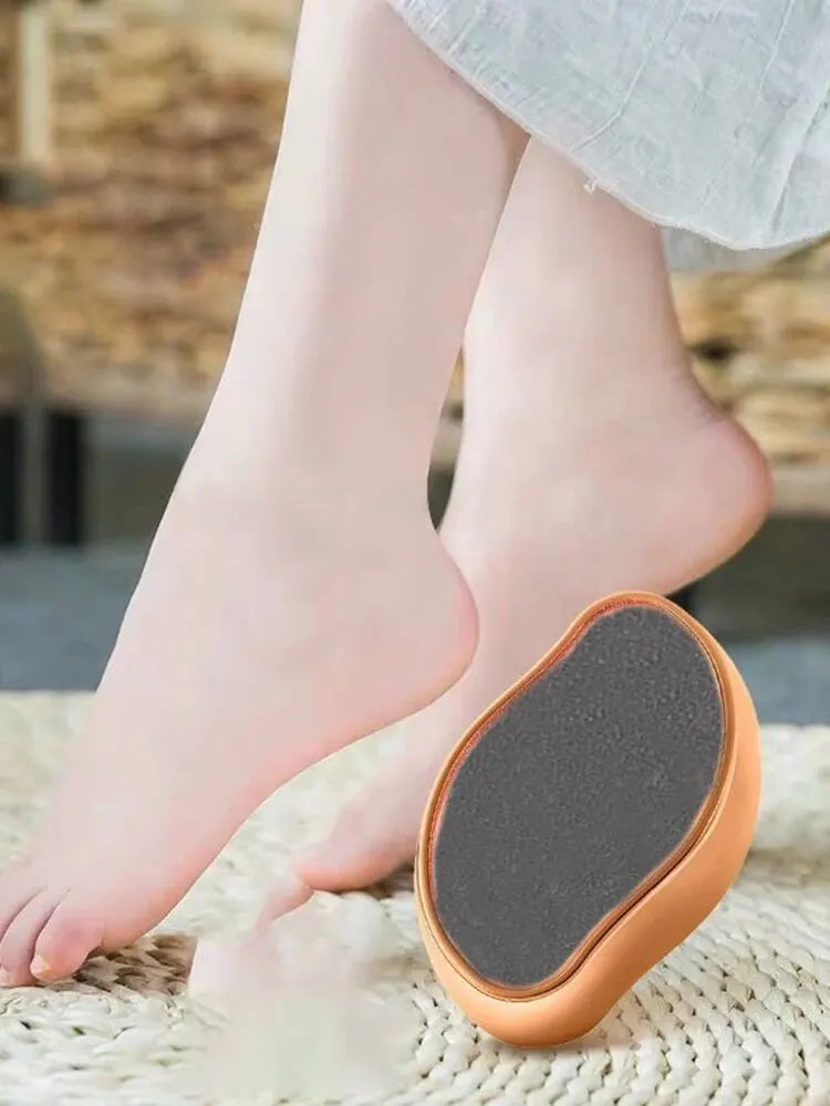 Portable Hands & Feet Sanding Stone Callus Remover – Glass Foot File Pedicure Tool