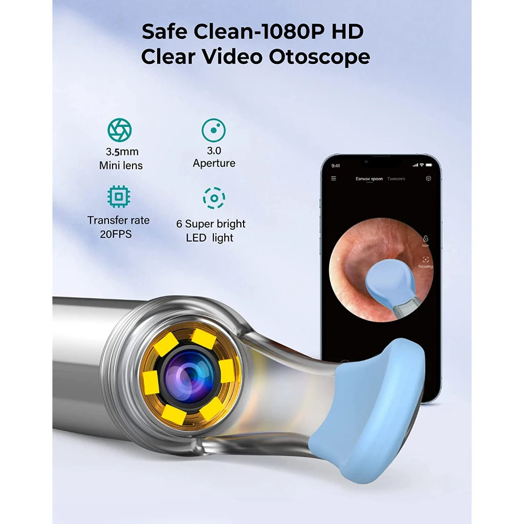 Bebird R1+ R3 T15 M9S Smart Visual Ear Cleaner with 3.5mm Camera – Ear Wax Remover Kit