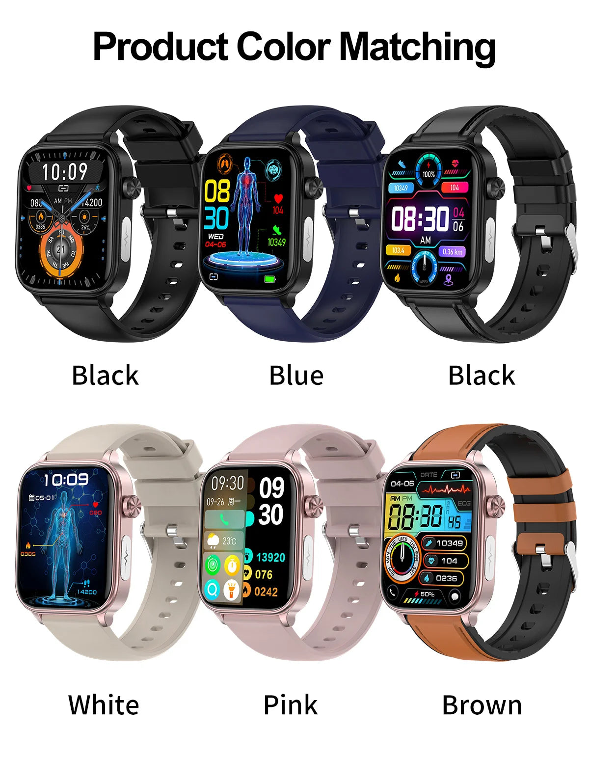 2025 ECG+PPG Smart Watch – Blood Pressure, Lipid, Uric Acid & Menstrual Health Tracker for Women