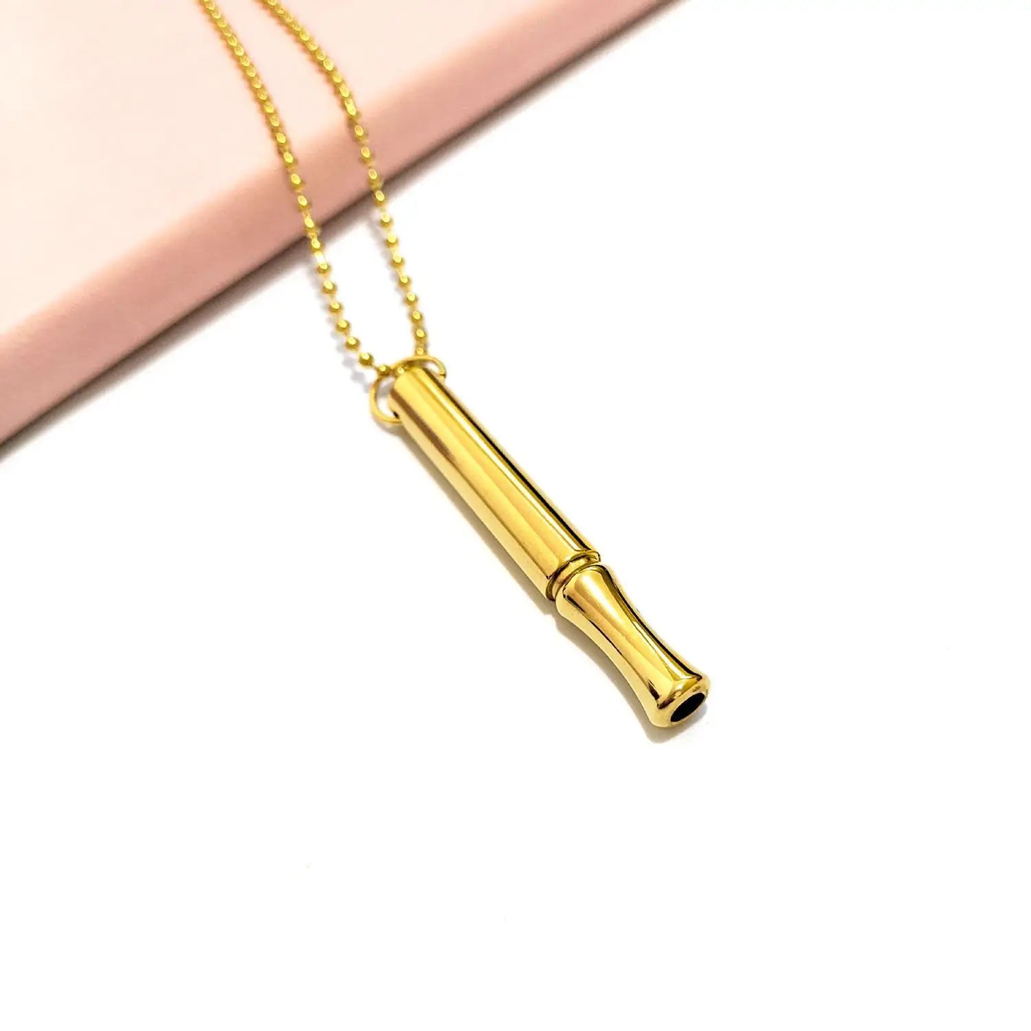 Mindfulness Breathing Necklace – Anxiety & Stress Relief Tool with Chain