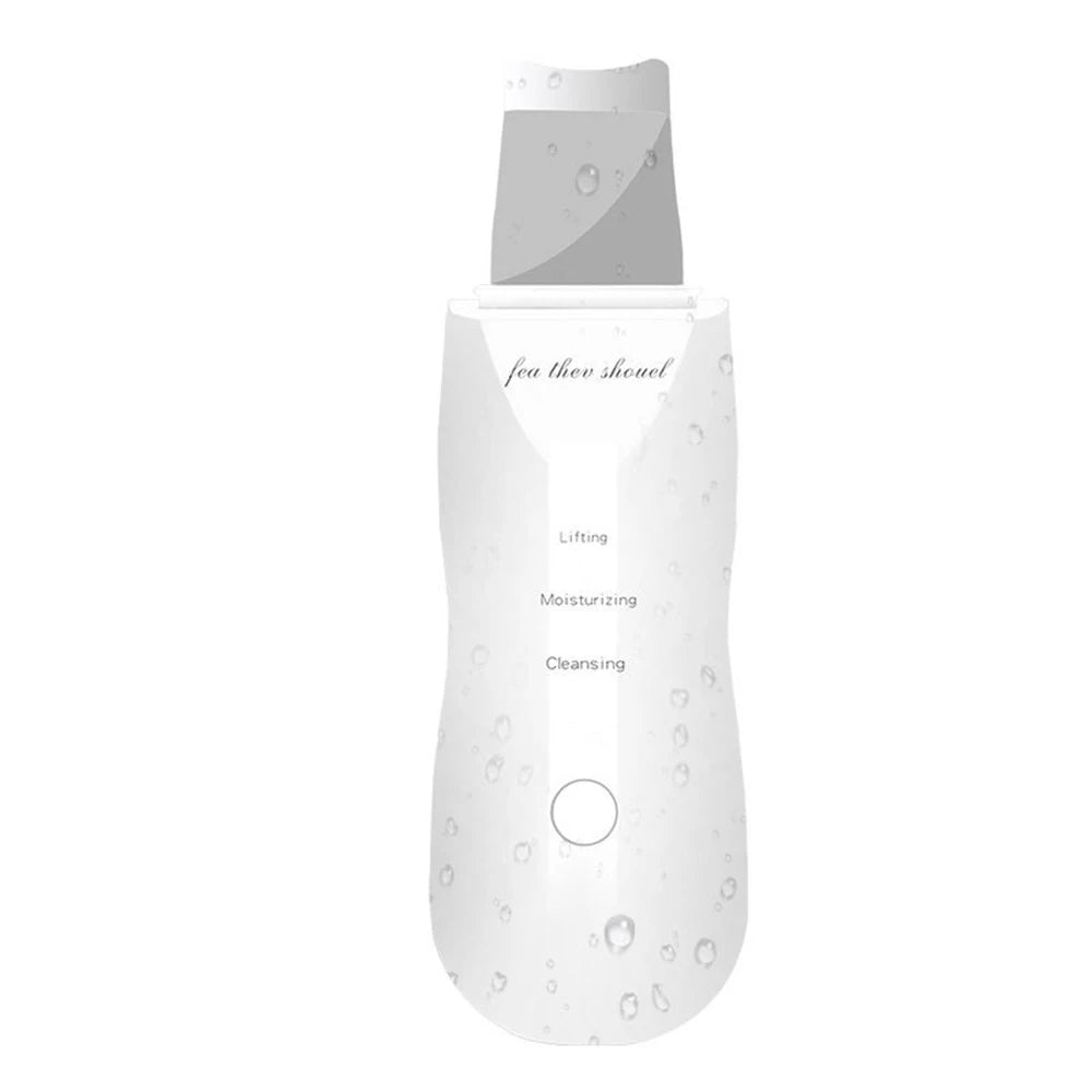 Electric Ultrasonic Skin Scrubber – Facial Cleansing & Blackhead Remover Spatula