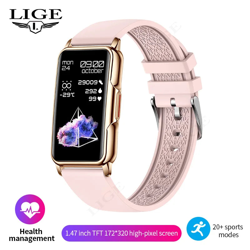 Unisex Smart Bracelet for Android & iOS – Heart Rate, Blood Oxygen Monitor, Waterproof Sport Smartwatch with Gift