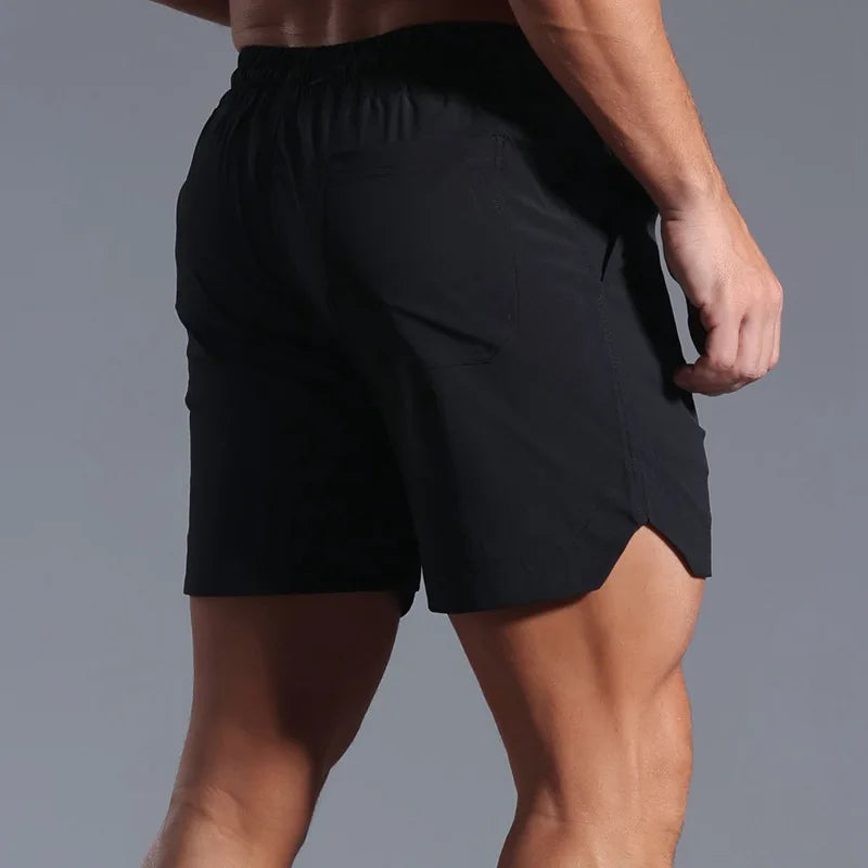 Men’s Quick-Dry Running Shorts – Elastic Workout Training Gym Shorts for Summer