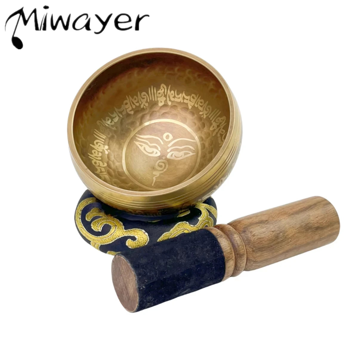 Miwayer Mini Tibetan Singing Bowl – Handmade Nepal Buddha Thumb Bowl for Meditation & Stress Relief