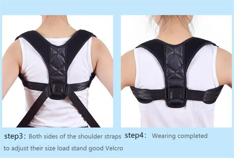 Adjustable Back Posture Correction Belt – Unisex Hunchback & Sitting Support Brace