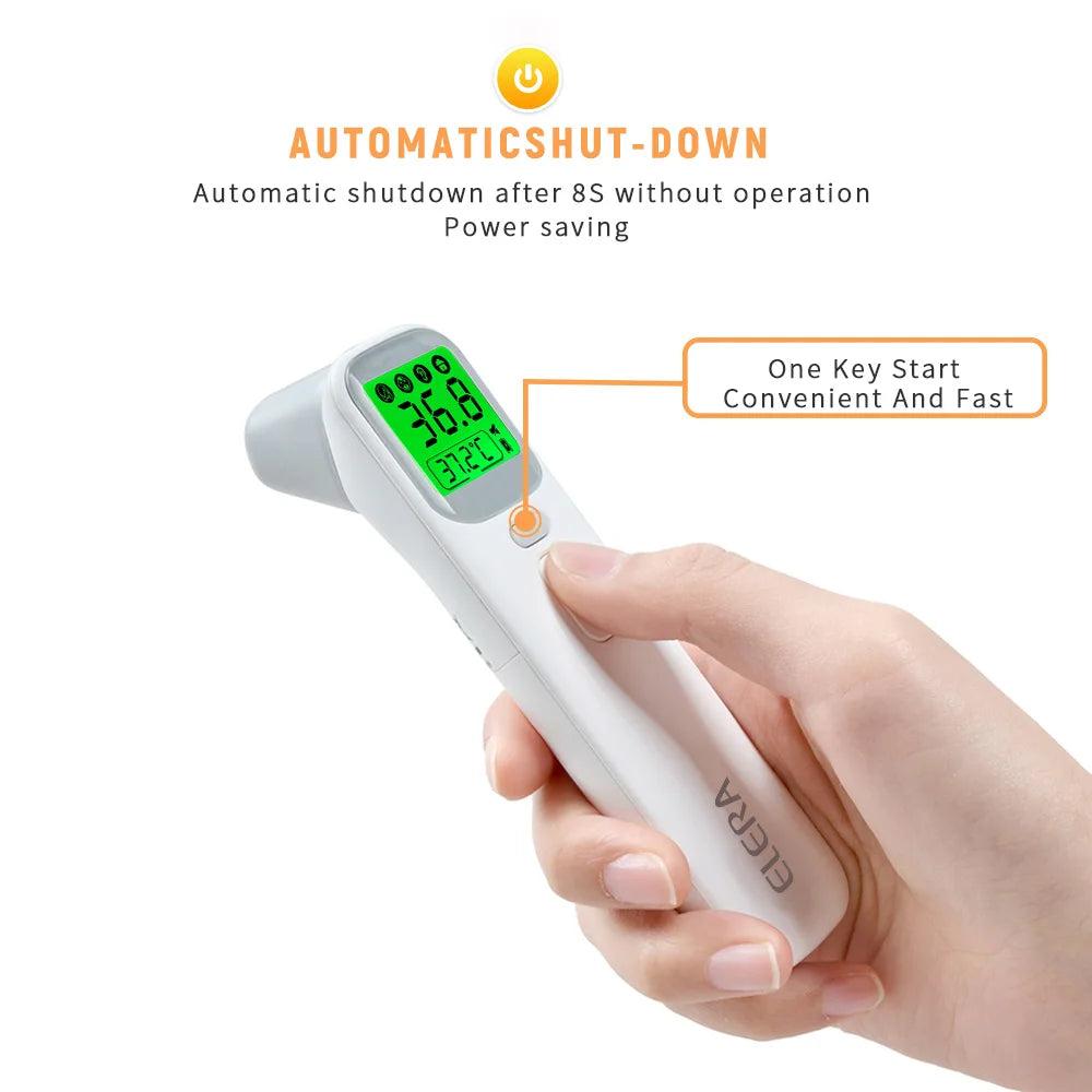 ELERA Infrared Digital Thermometer – Non-Contact Forehead & Ear Temperature Measurement Device