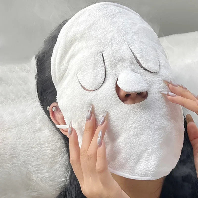 Double-Thickness Warm & Cold Compress Towel – Beauty Salon Face and Hair Care