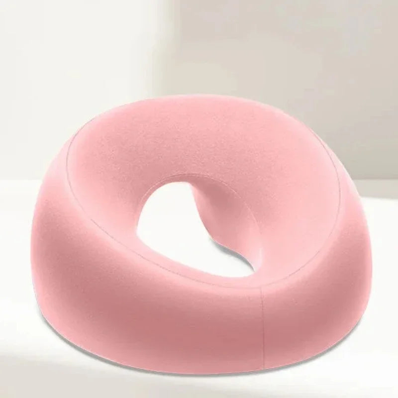 Ergonomic Memory Foam Lying Down Pillow – Breathable Head & Face Rest for Beauty Salons