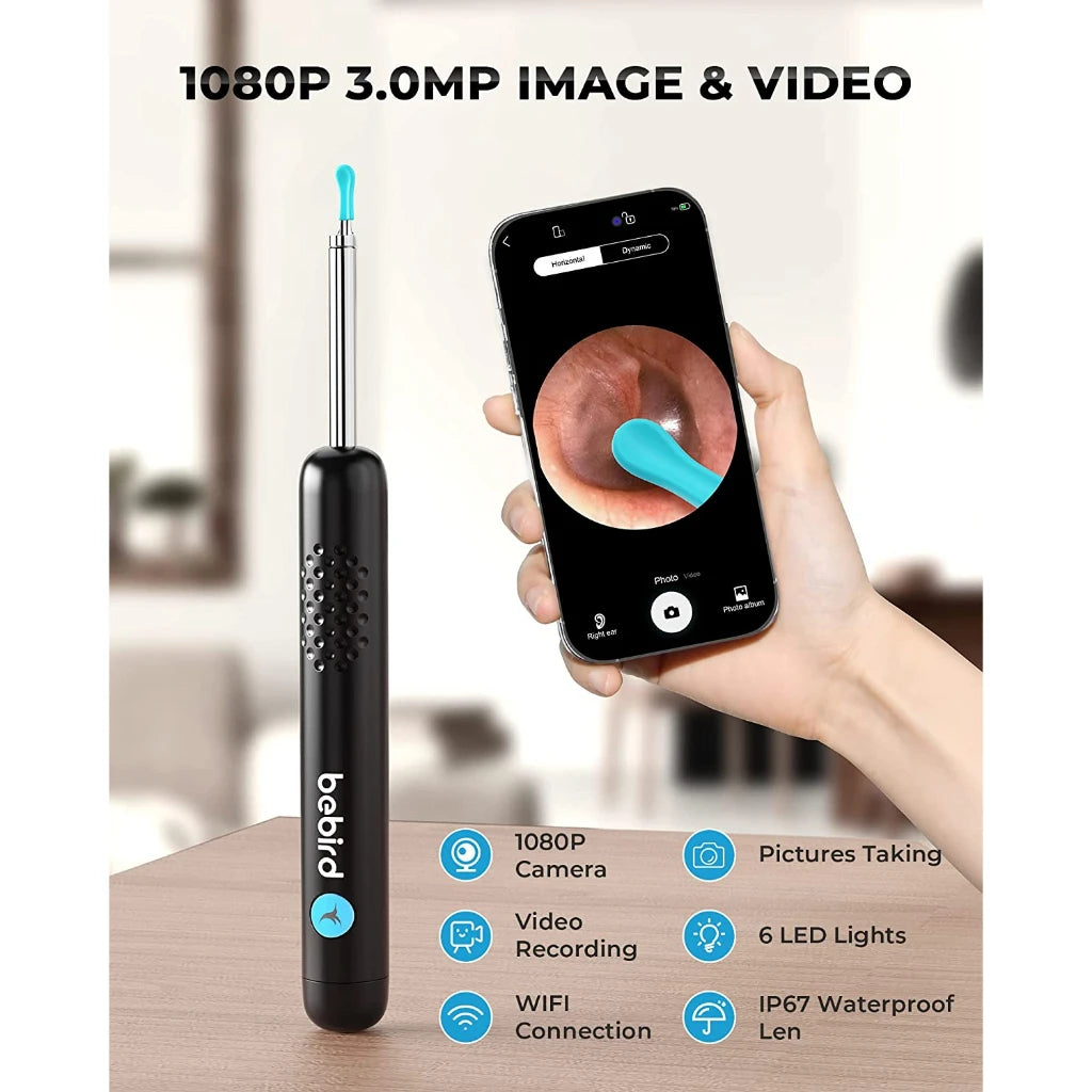 Bebird R1+ R3 T15 M9S Smart Visual Ear Cleaner with 3.5mm Camera – Ear Wax Remover Kit