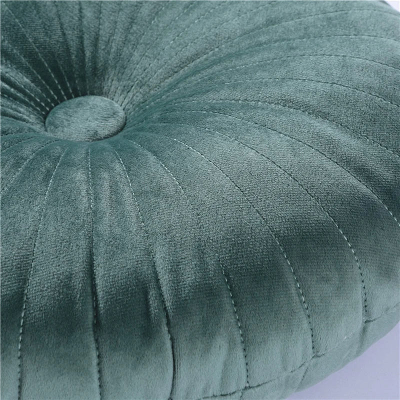 Round Tatami Floor Cushion – Soft Pouf Throw Pillow for Sofa, Bed & Chair (35×35cm)