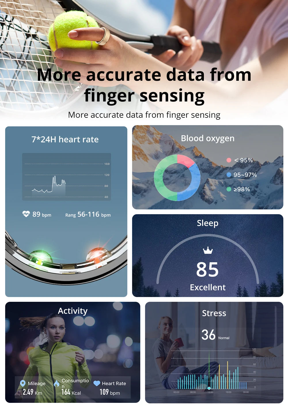 COLMI R10 Smart Ring with Charging Case – Health & Sleep Monitor, 5ATM Waterproof, Multi-Sport Mode