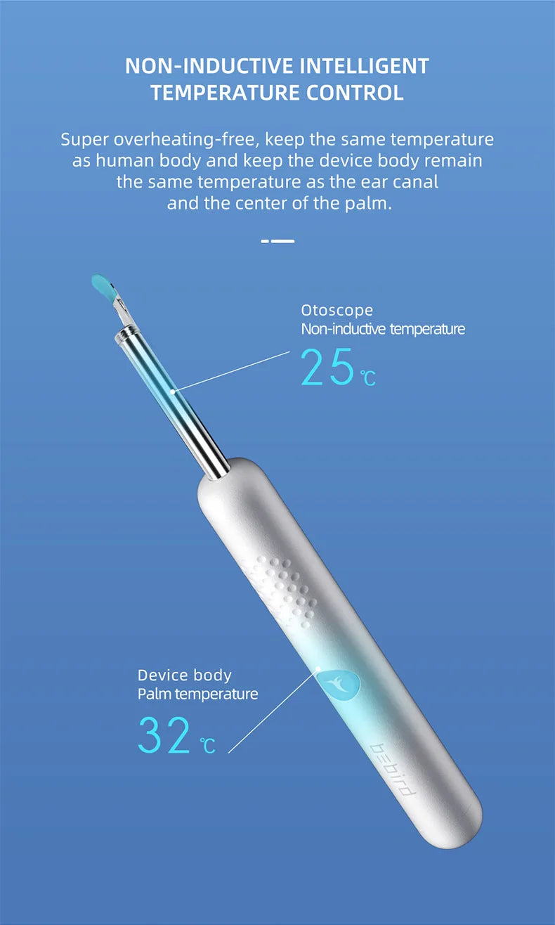 Bebird R1+ R3 T15 M9S Smart Visual Ear Cleaner with 3.5mm Camera – Ear Wax Remover Kit