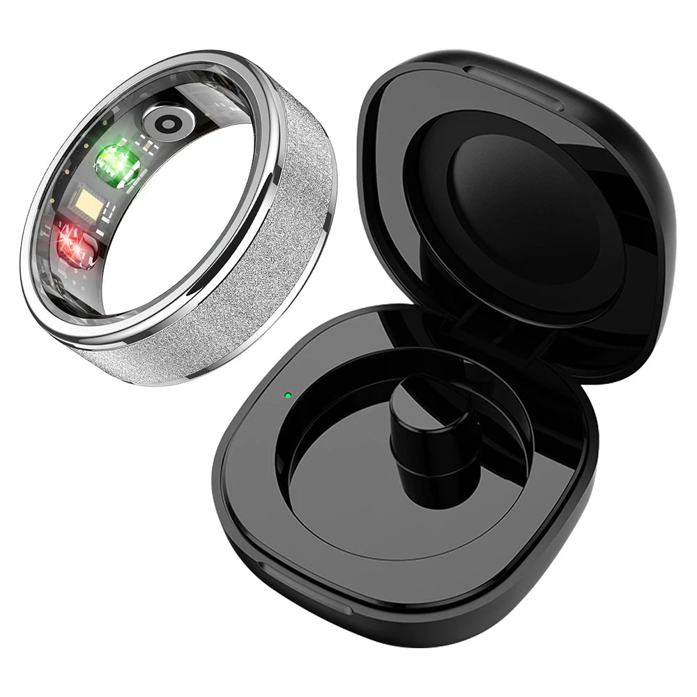 COLMI R10 Smart Ring with Charging Case – Health & Sleep Monitor, 5ATM Waterproof, Multi-Sport Mode