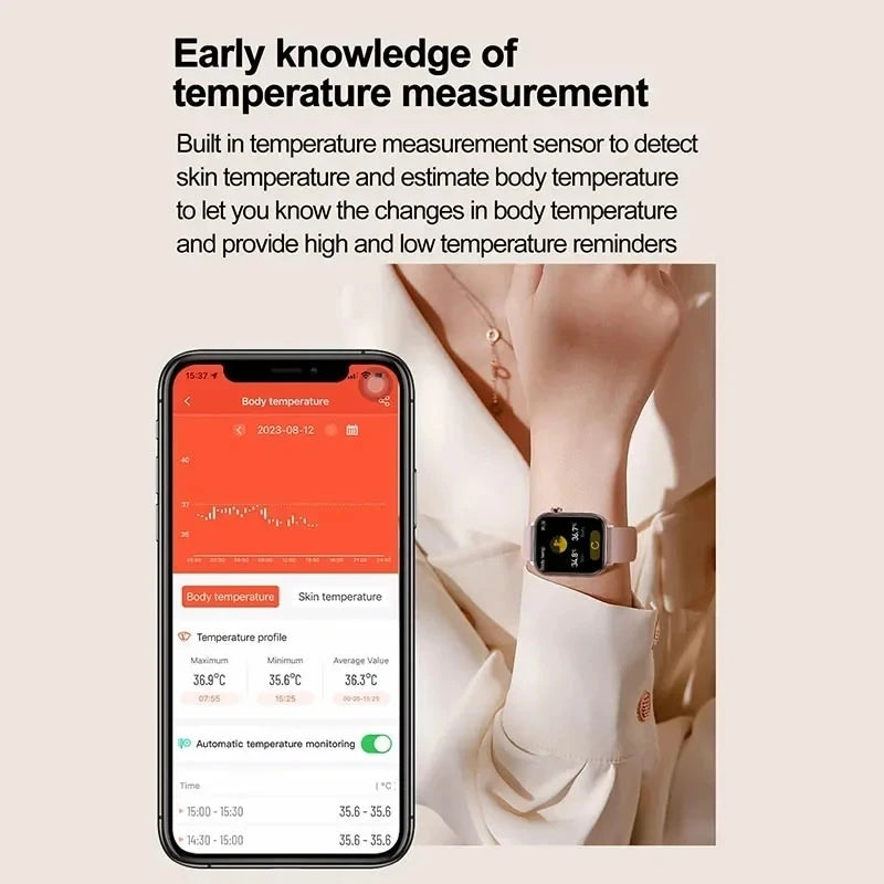 2025 ECG+PPG Smart Watch – Blood Pressure, Lipid, Uric Acid & Menstrual Health Tracker for Women