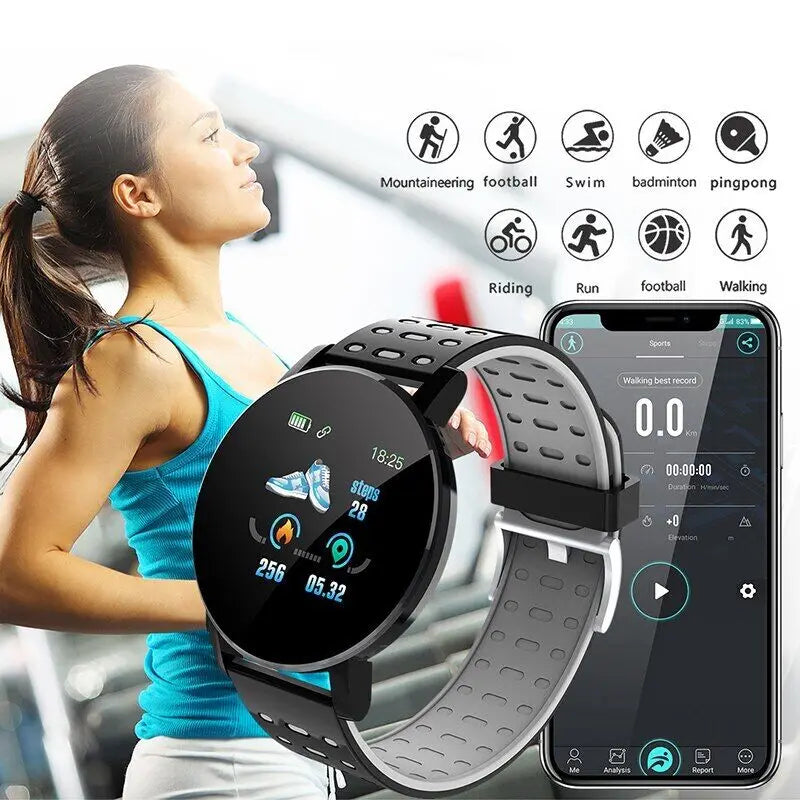 1.44" Kids Waterproof Smart Watch – Bluetooth Fitness Tracker with Heart Rate Monitor for Boys & Girls