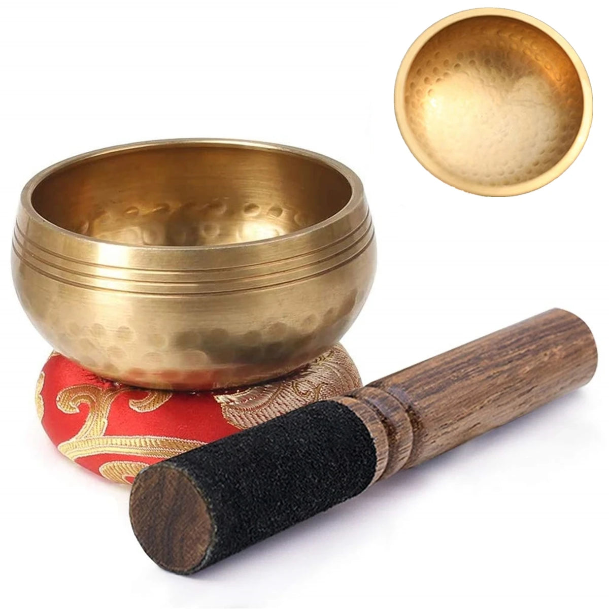 Miwayer Mini Tibetan Singing Bowl – Handmade Nepal Buddha Thumb Bowl for Meditation & Stress Relief