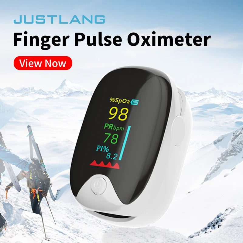 Medical Finger Pulse Oximeter – Pediatric & Adult Oxygen Saturation & Heart Rate Monitor