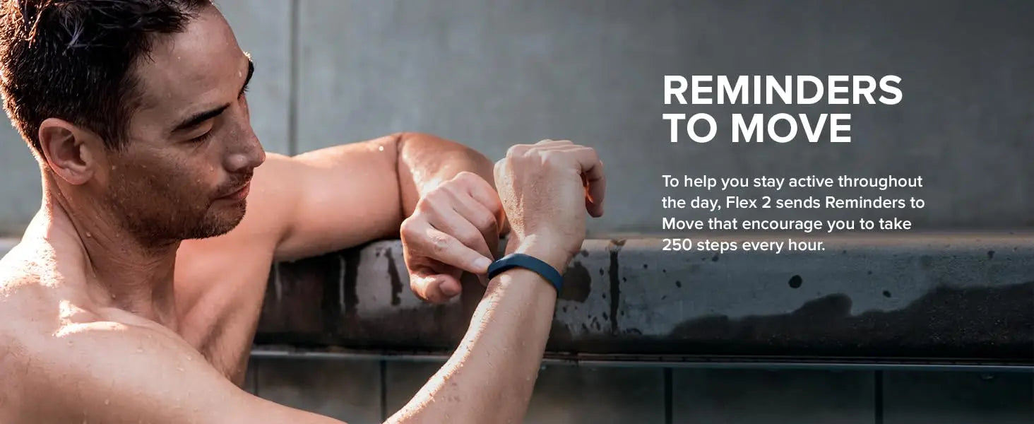 Fitbit Flex 2 Smart Fitness Tracker – Sleep Monitor, Waterproof, Alarm Clock & Bluetooth Alerts