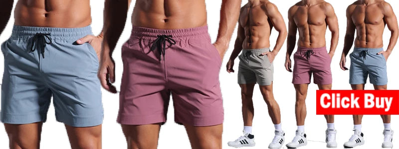 Men’s 2-in-1 Double-Layer Running Shorts – Beach, Gym & Fitness Training Pants