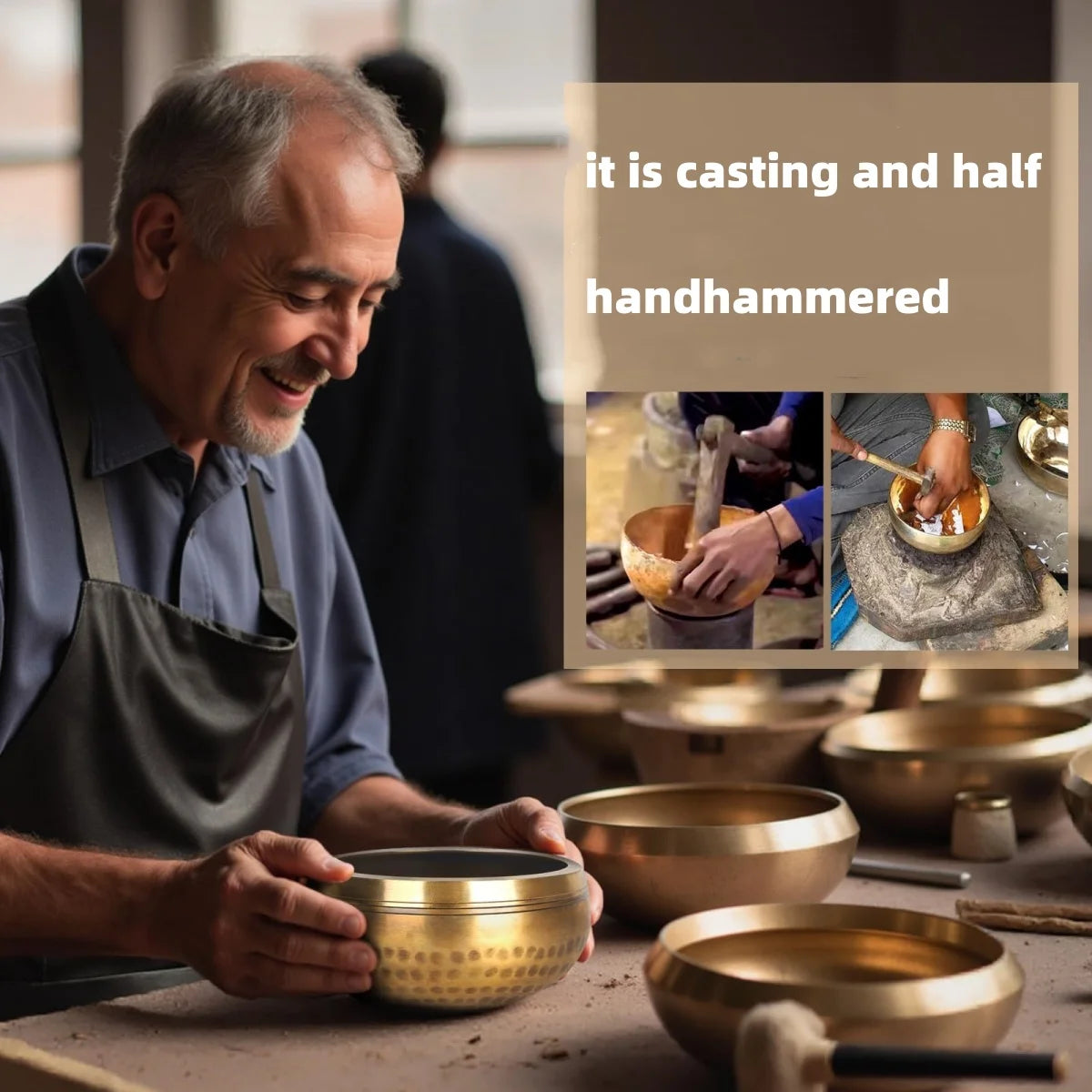 Tibetan Singing Bowl Set – 6 Size Options for Meditation, Yoga & Stress Relief